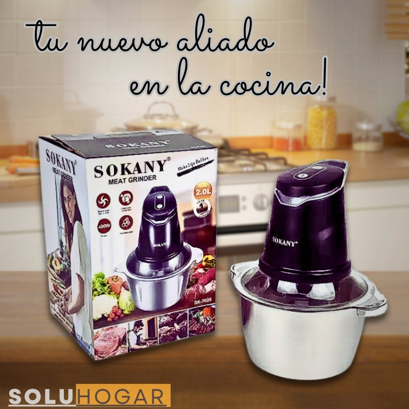 TRITURADOR DE ALIMENTOS SOKANY / 2.0L / (SK-7020)