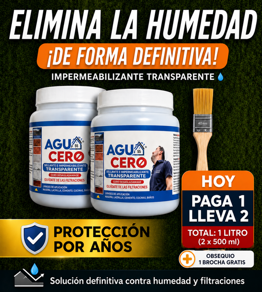 AGUA CERO™ Impermeabilizante (Pague 1 Lleve 2)